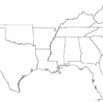 Blank Map Of Southeastern Region States On Pinterest 50 States