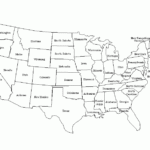 Blank Map Of The United States Labeled