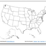 Blank States And Capitals Map Printable Printable Map