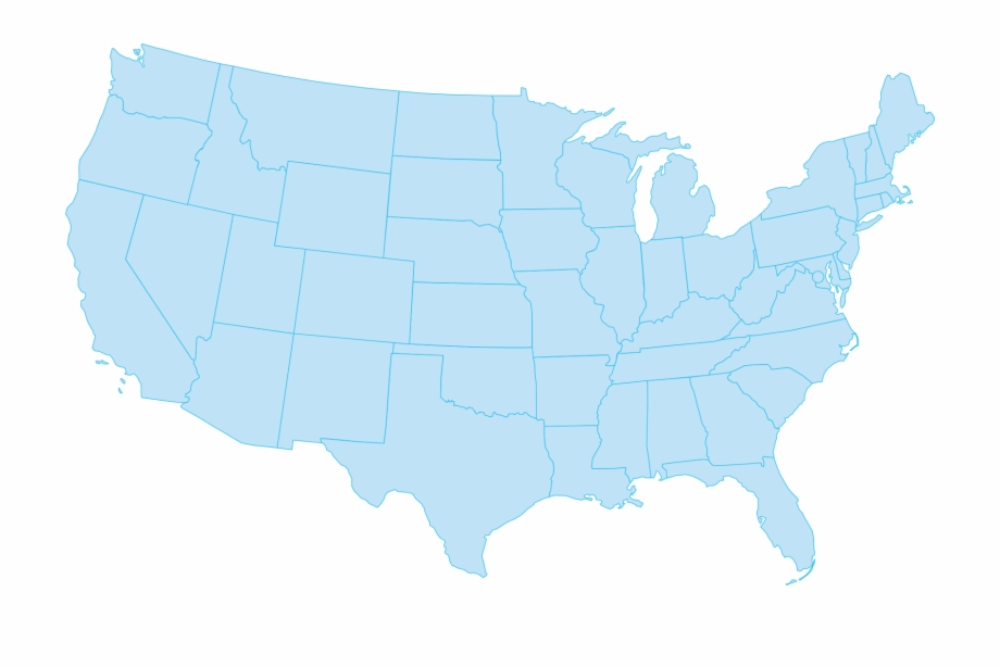 Map Clear Map Of America Transparent PNG Download 871290 Vippng