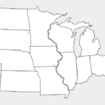 States Vector Blank Blank Map Of The Midwest Cliparts Cartoons
