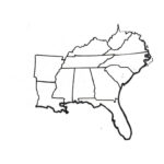 Blank Map Of Southeast Region Within Us Southeast Region Southeast