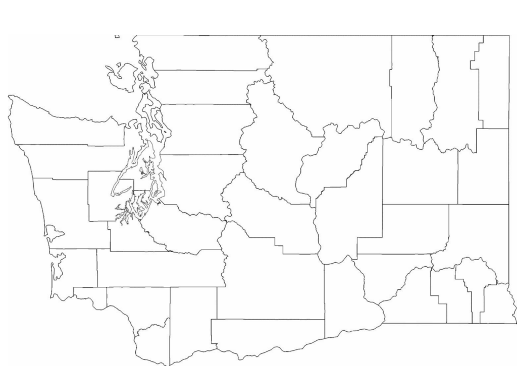 Blank Washington County Map Free Download