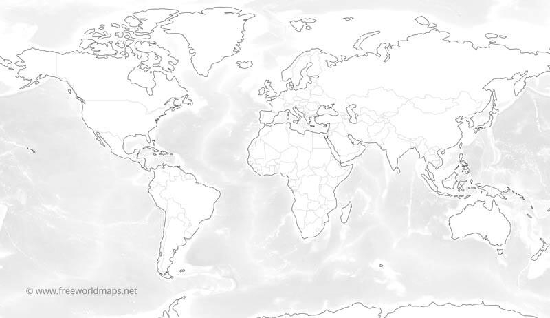 Blank World Maps By Freeworldmaps