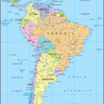 Detailed Clear Large Political Map Of South America Ezilon Maps