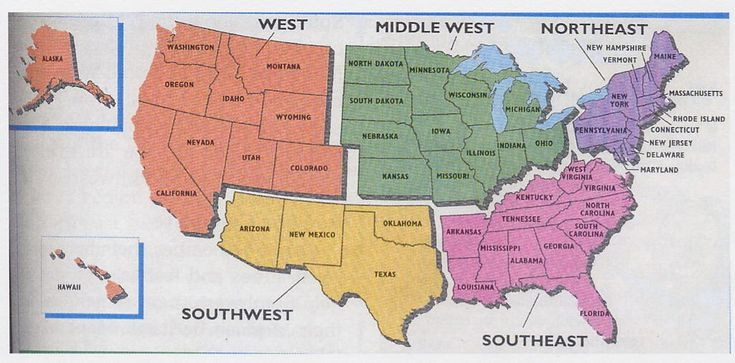 Fifth Mpes165 States And Capitals United States Regions United 