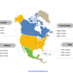 Free North America Map Template Free PowerPoint Templates