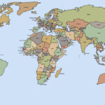 Free Printable World Map With Countries Template In PDF World Map