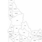 Idaho County Map With County Names Free Download