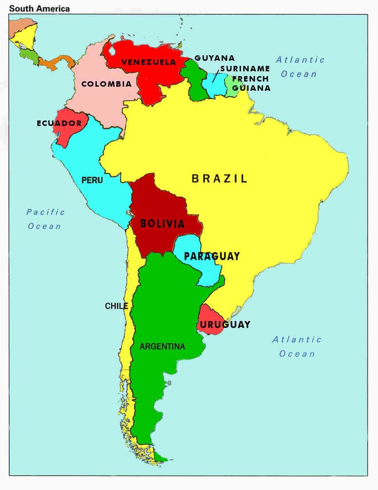 Identifying Countries By The Names Of Their Capitals South America 