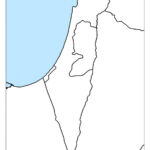 Israel En Blanco Del Mapa Mapa De Israel En Blanco Oeste De Asia Asia