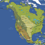Map North America Guide Of The World
