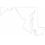 Maryland State Outline Map Free Download