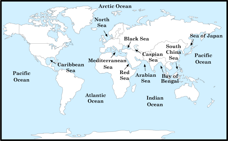 On An Outline Map Of The World Mark And Label The Following Places 