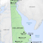 Physical Map Of Delaware