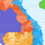 Political Shades Simple Map Of Vietnam