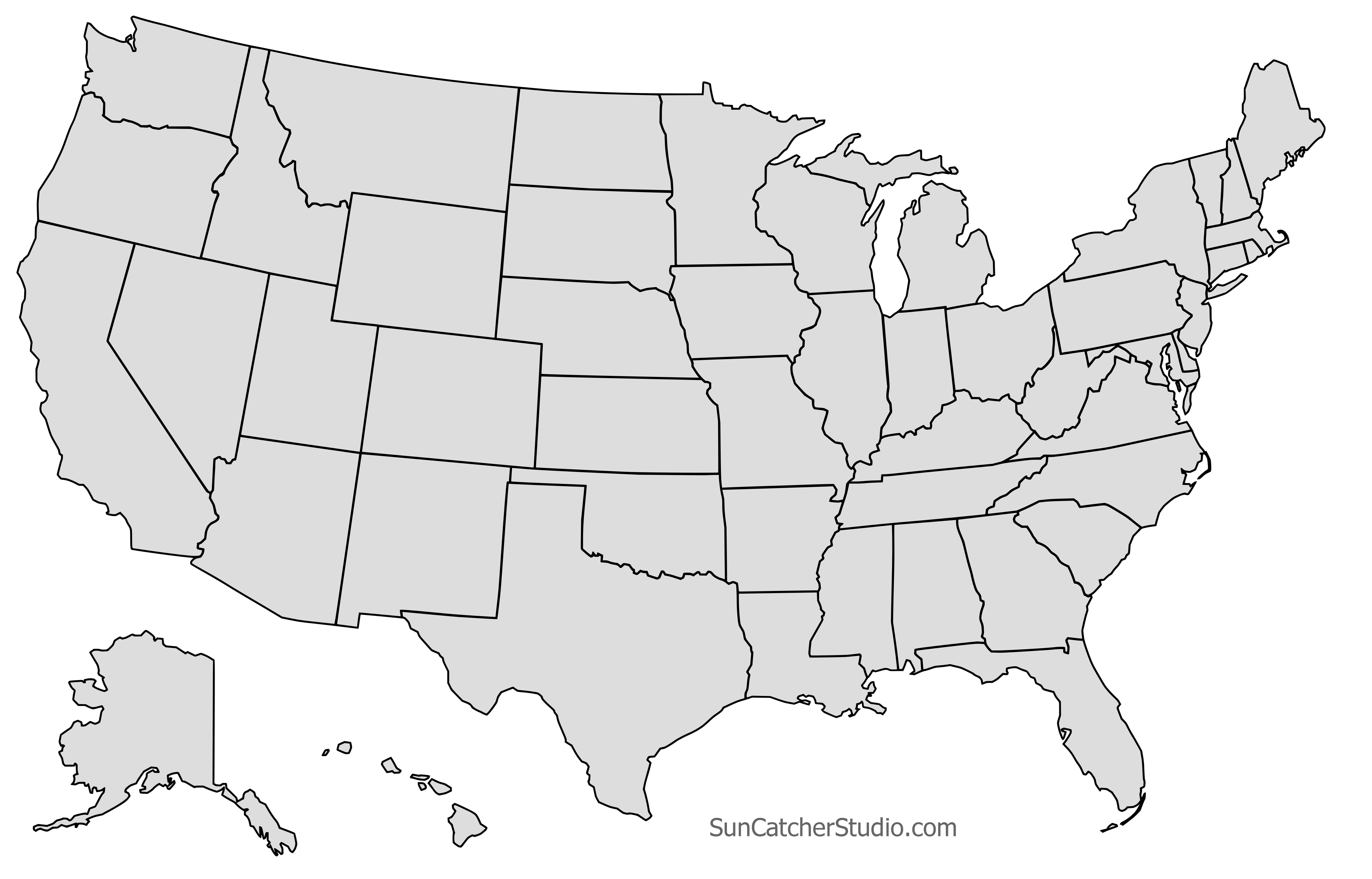 Free Blank Us State Map 2022 US Map Printable Blank
