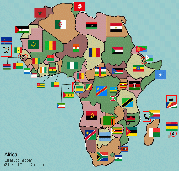 Test Your Geography Knowledge Africa Country Flags Lizard Point