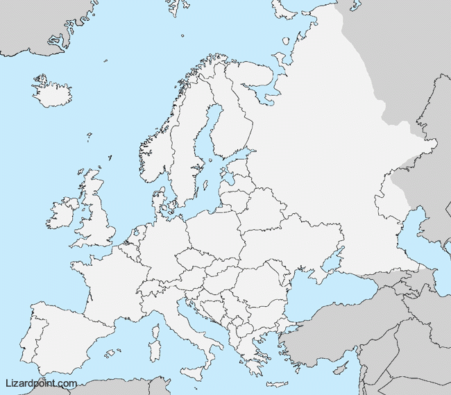 Test Your Geography Knowledge Europe Bodies Of Water Lizard Point