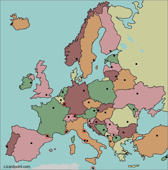 Test Your Geography Knowledge Europe Capital Cities Quiz Lizard Point