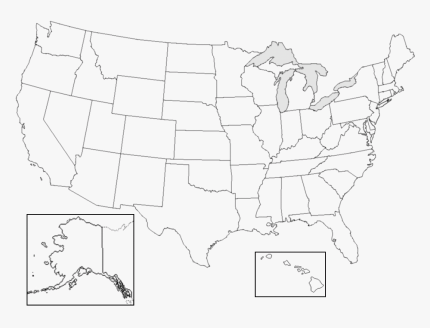 Us Map With No Names Map Of The World