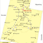 Utah Map Map Of Utah State USA Cities Road River Highways