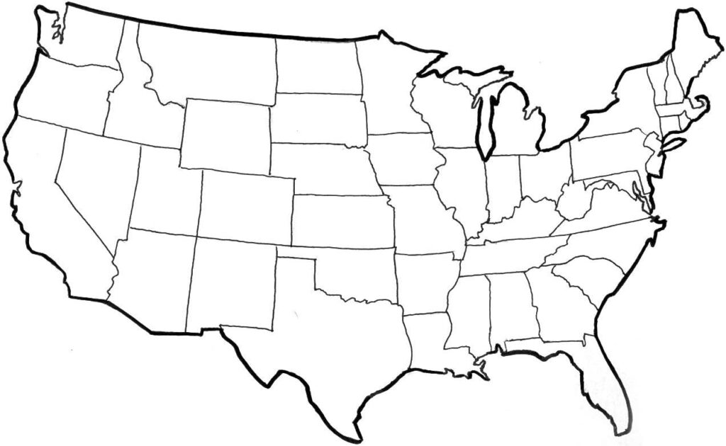 Amazon Home Comforts Map United States Outline Map Can You Fill 