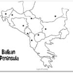 Balkan Peninsula Map Outline
