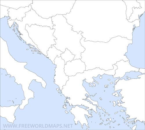 Balkan Peninsula Map
