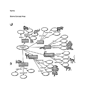 Biomes Concept Map Answer Key World Map Gray