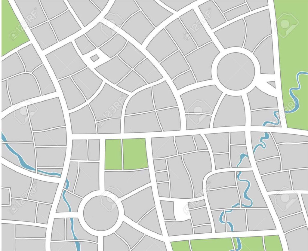 Blank City Map Template Best Professional Template