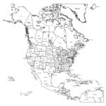 Blank Labeled Map Of North America