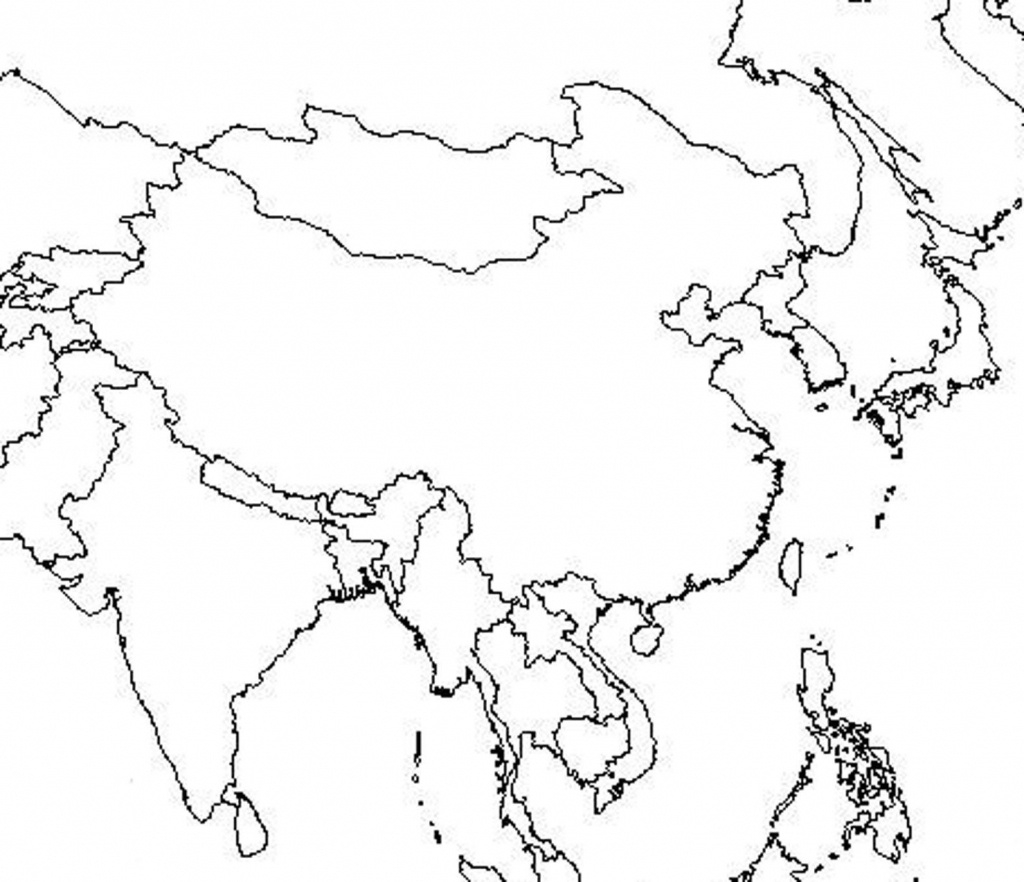Blank Map Of Asia Printable Printable Maps