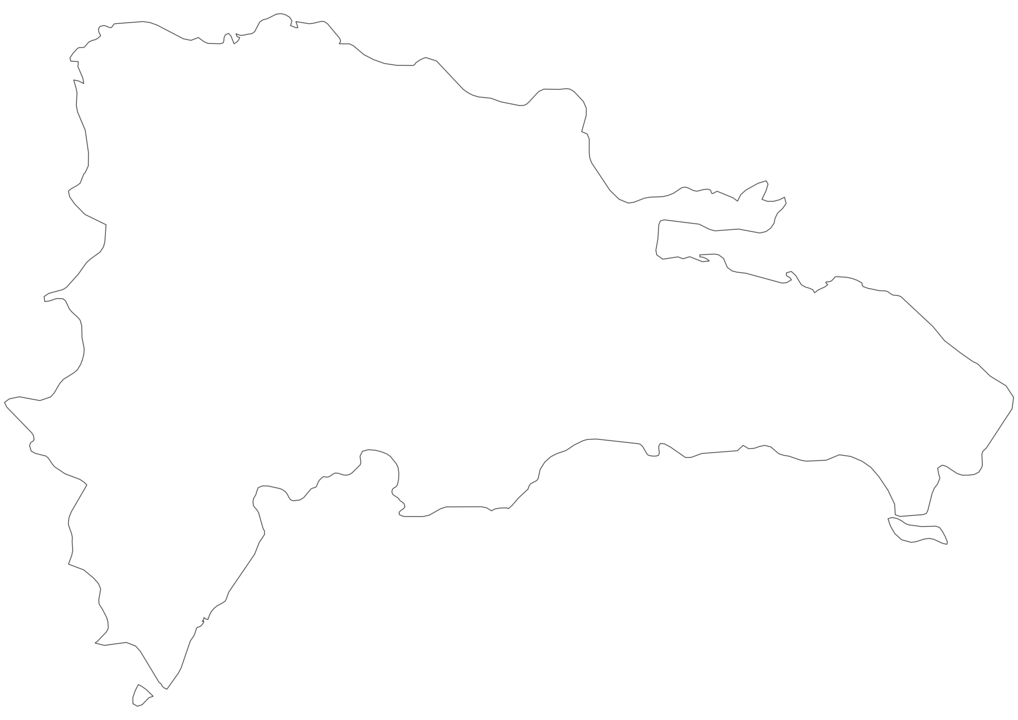 Blank Map Of Dominican Republic Dominican Republic Outline Map