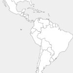 Blank Map Of North And South America Latin America Map North America