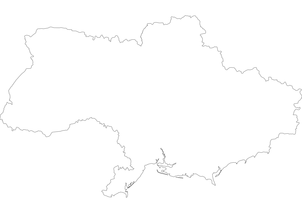 Blank Map Of Ukraine Ukraine Outline Map