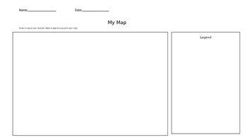 Blank Map With Legend By Ana Garcia Teachers Pay Teachers
