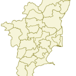 Districts Blank Map Of Tamil Nadu Mapsof Net