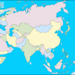 Free Detailed Printable Blank Map Of Asia Template In PDF World Map