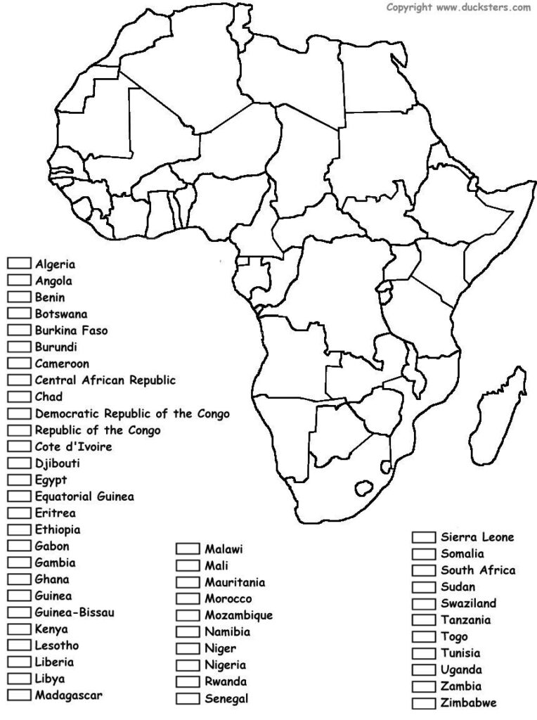 Geography For Kids African Countries And The Continent Of Africa 