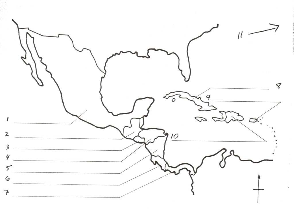 Map Of Central America Blank Worksheet At Outline Free Creatop Me And 