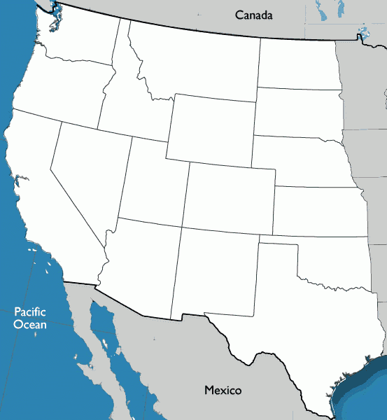 Map Western State Capitals Of The United States Worksheet States And 