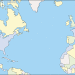 Northern Atlantic Ocean Free Map Free Blank Map Free Outline Map