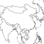 Outline Map Of Asia And Middle East Free Printable Coloring Page For