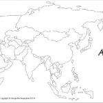 Outline Map Of Asia Political With Blank Outline Map Of Asia Political