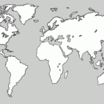 Physical Outline Map Of The World