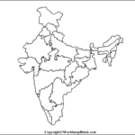 Printable Blank Map Of India Outline Transparent PNG Map