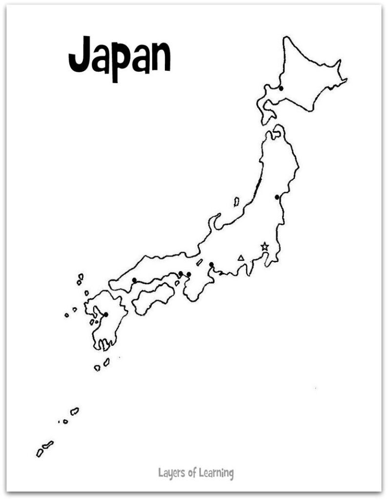 Printable Map Of Japan Japan For Kids Japan Map Japan
