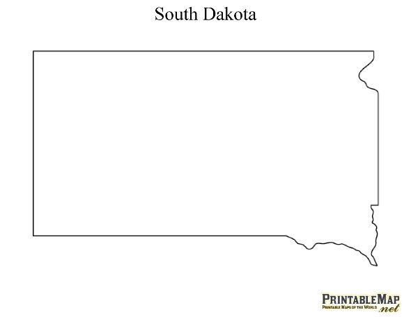 Printable Map Of South Dakota State Map Of South Dakota South 