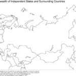 Russia Asia Central Asia Printable Blank Maps Royalty Free India